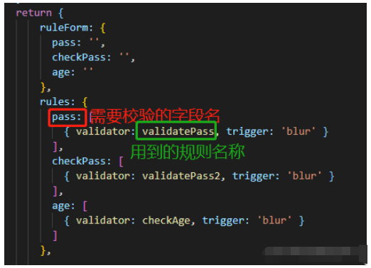 vue表单验证rules及validator验证器如何使用