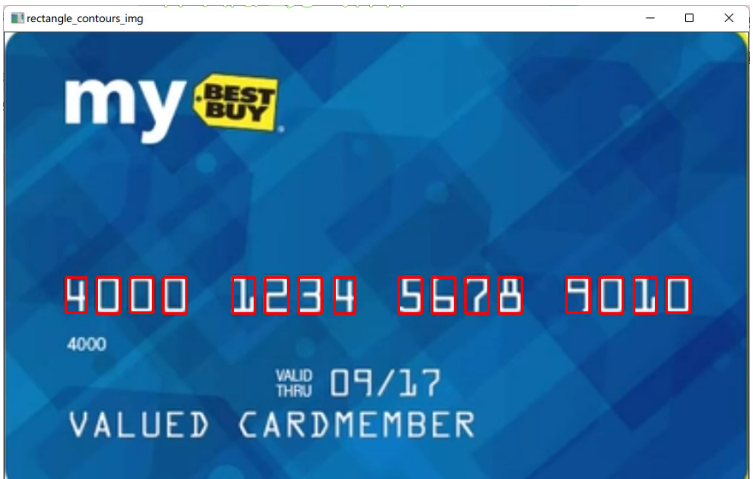 怎么用Python+OpenCV實現(xiàn)信用卡數(shù)字識別