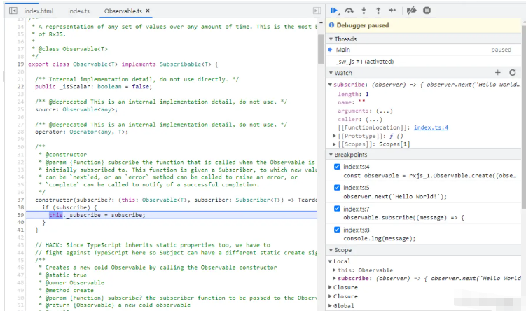 JavaScript中rxjs与Observable操作符怎么使用