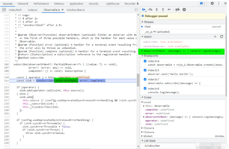 JavaScript中rxjs与Observable操作符怎么使用