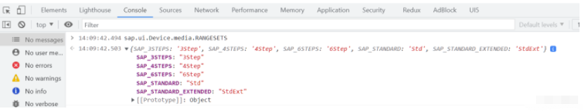 SAP UI5 sap.ui.Device.media.RANGESETS如何使用