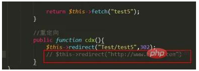 thinkphp重定向如何設(shè)置