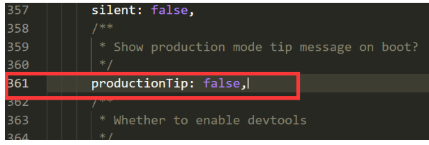 Vue.config.productionTip=false不起作用如何解决