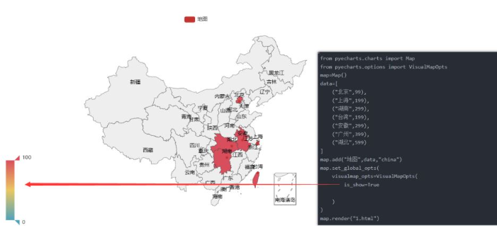 python如何根據(jù)json數(shù)據(jù)畫疫情分布地圖