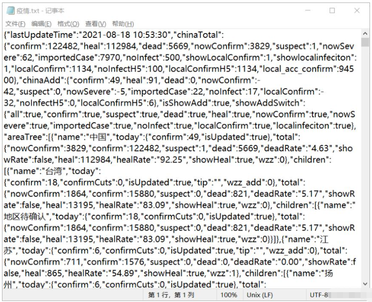 python如何根据json数据画疫情分布地图