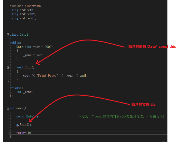 C++類中const修飾的成員函數(shù)及日期類怎么使用