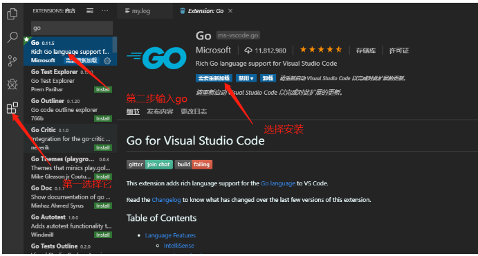 VSCode支不支持go语言  vscode 第1张