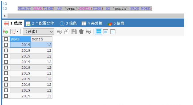 SQL怎么按照年月来查询数据问题