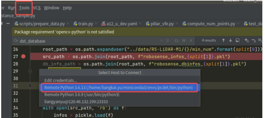 pycharm2022.2远程连接服务器调试的方法是什么