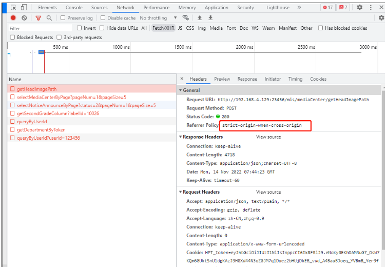 Disable Strict Origin When Cross Origin