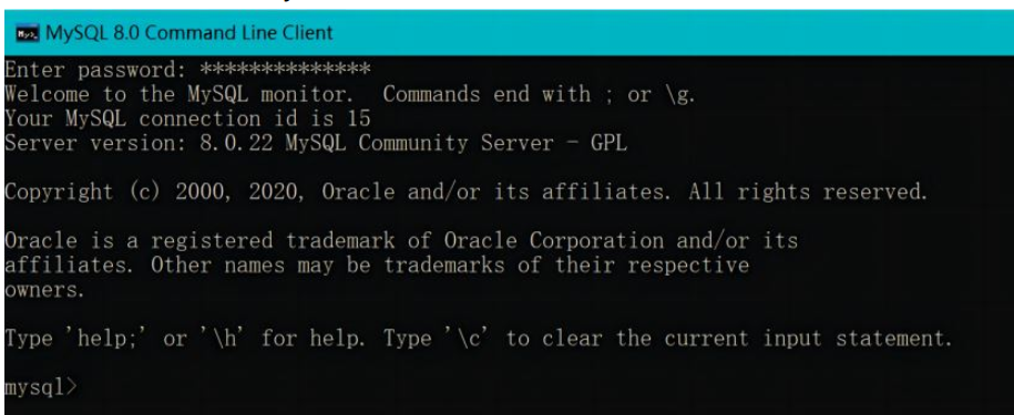 MySQL8.0 Command Line Client输入密码后出现闪退现象如何解决