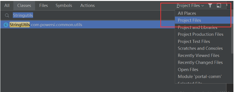 idea中怎么全局搜索class文件或字符串