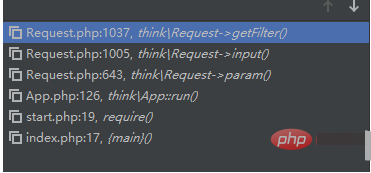 thinkphp5.0.x命令是怎么执行filter的