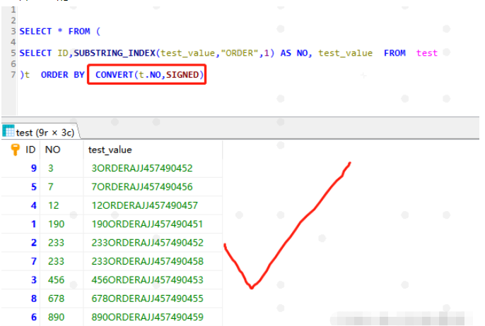 Mysql怎么指定某个字符串字段前面几位排序查询  mysql 第7张