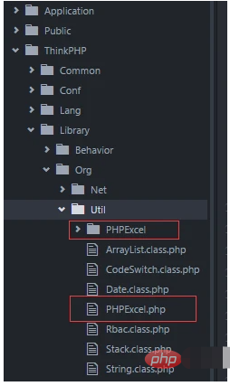 thinkphp怎么引用PHPExcel类库