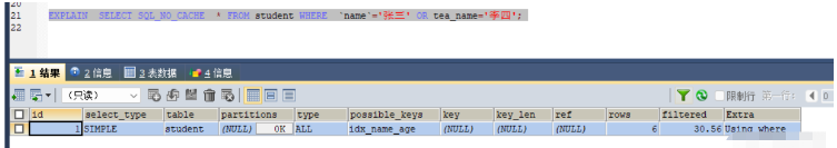 MySQL索引失效的情況有哪些