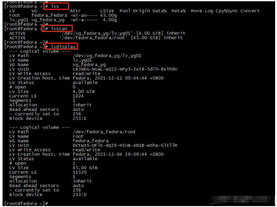 Linux磁盘管理之LVM磁盘操作命令怎么使用  linux 第13张