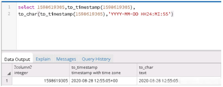 Postgresql之时间戳long,TimeStamp,Date,String互转方法是什么