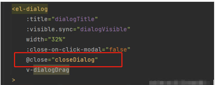 ElementUI组件Dialog弹窗再次打开表单仍显示上次数据怎么解决