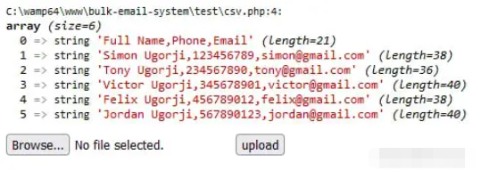 PHP读取和写入CSV文件的代码写