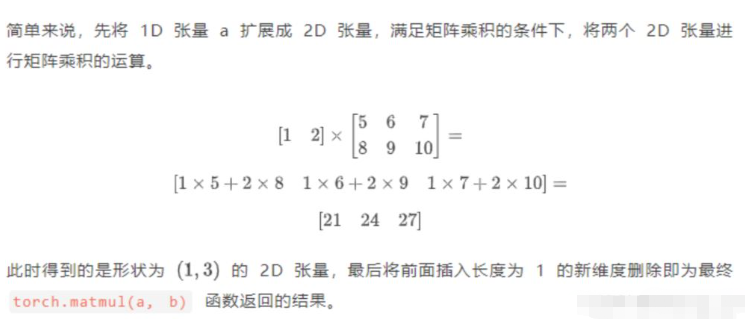 PyTorch中torch.matmul()函数怎么使用