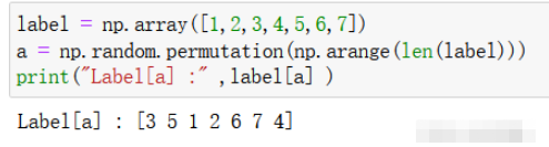 python中的np.random.permutation函数怎么使用
