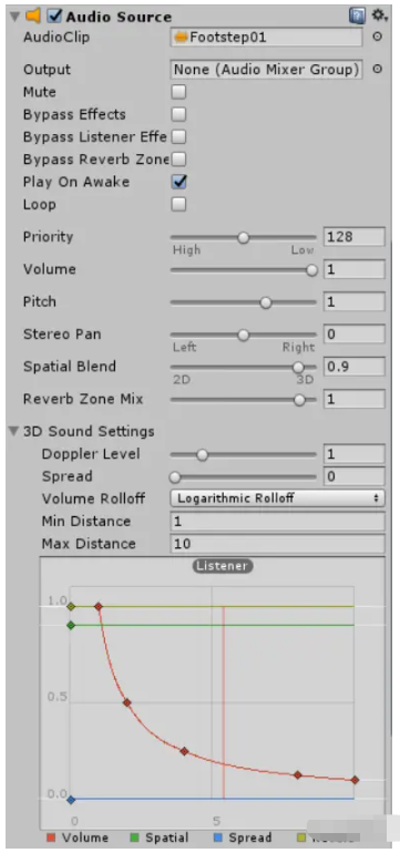 Unity3D?AudioSource組件如何使用