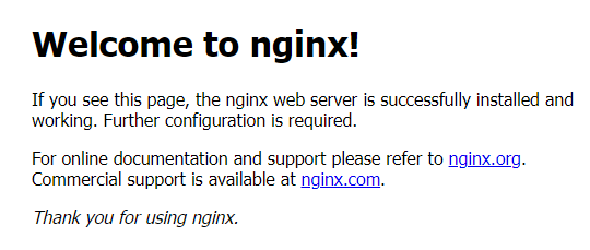 Nginx示例頁