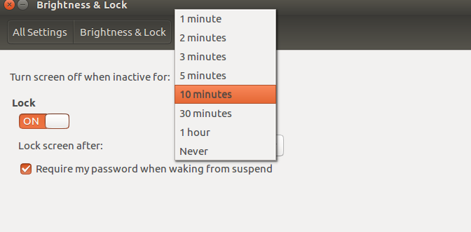 ubuntu怎么修改休眠时间设置