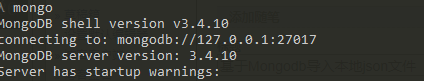 mongodb中如何导入json文件