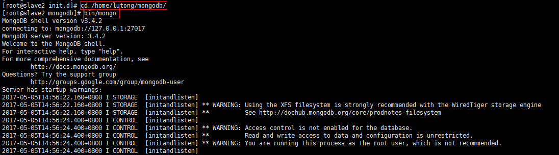 linux怎么打開mongodb客戶端