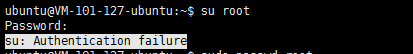 Ubuntu使用su切换到root时提示Authentication failure怎么解决