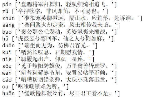 怎么用Python進行詩歌接龍