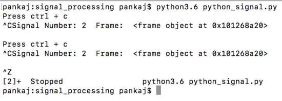 python中对信号的处理方法