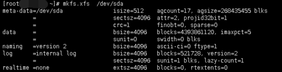 Centos7格式化分区并挂载怎么实现