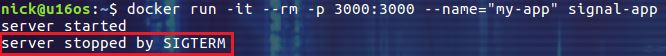 docker容器中怎么捕获信号