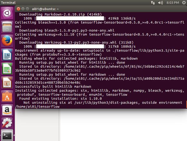 基于ubuntu16 Python3 tensorflow的環(huán)境怎么搭建