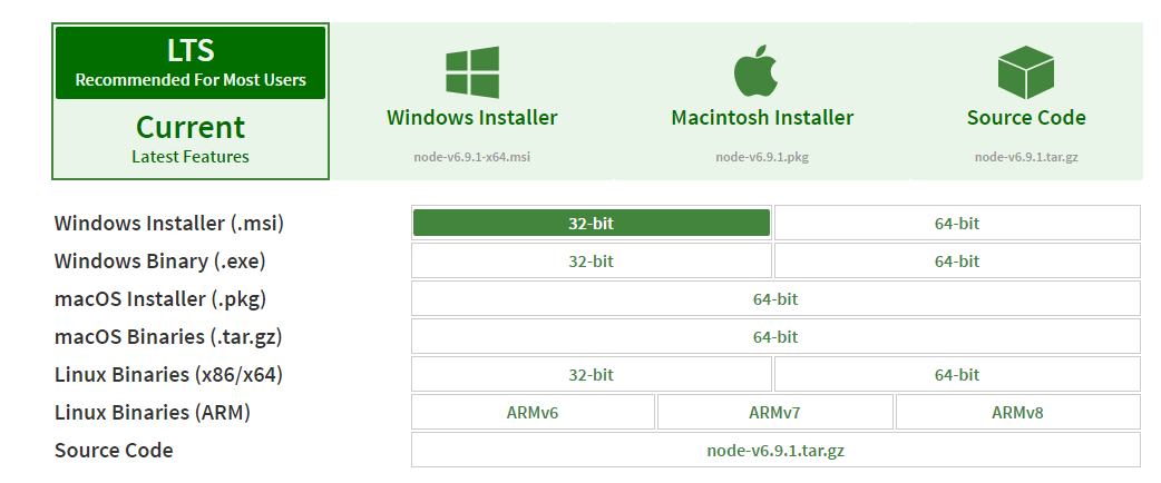 windows系统下node.js环境配置与安装的方法