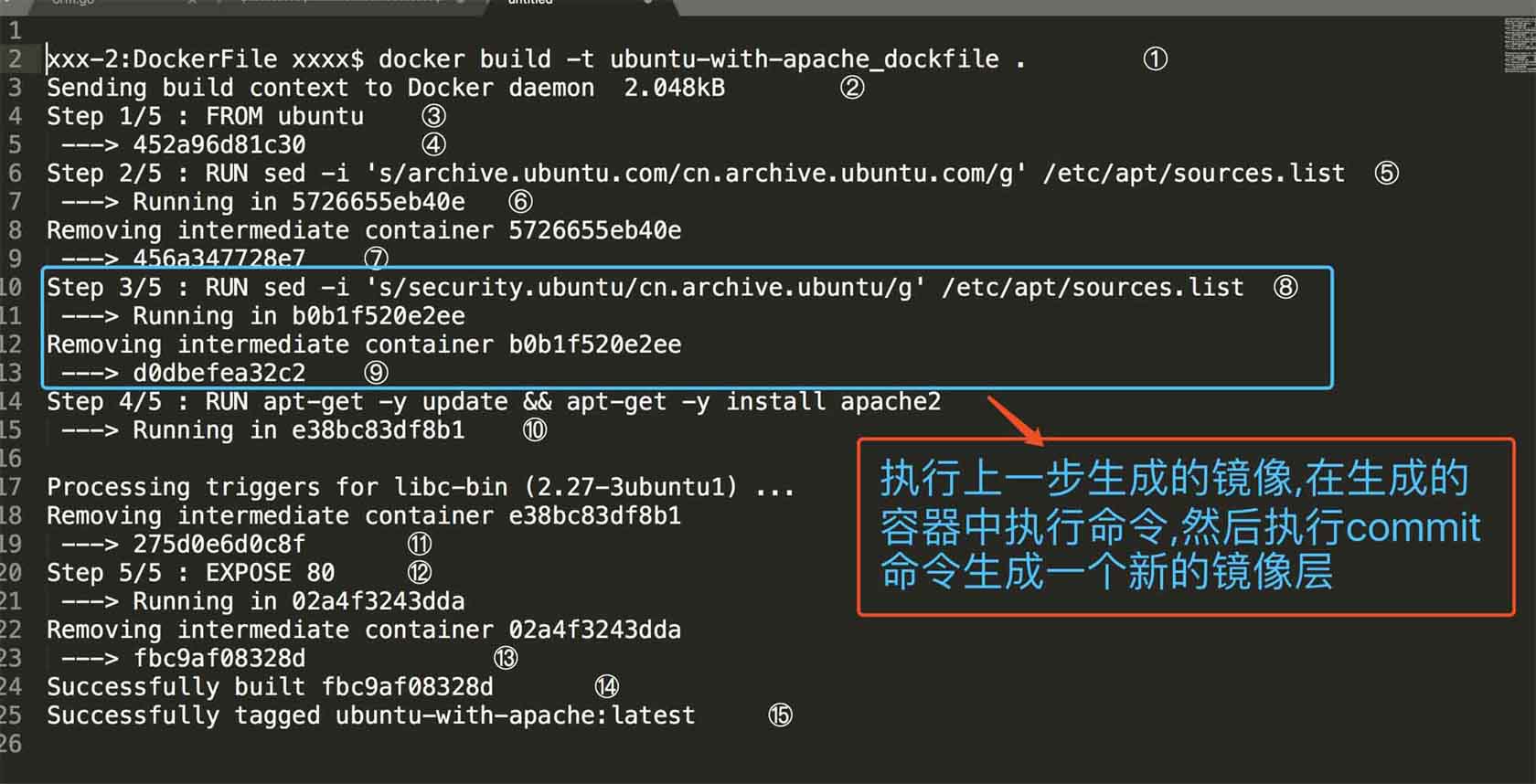 ai代码助手复制代码successfully tagged ubuntu