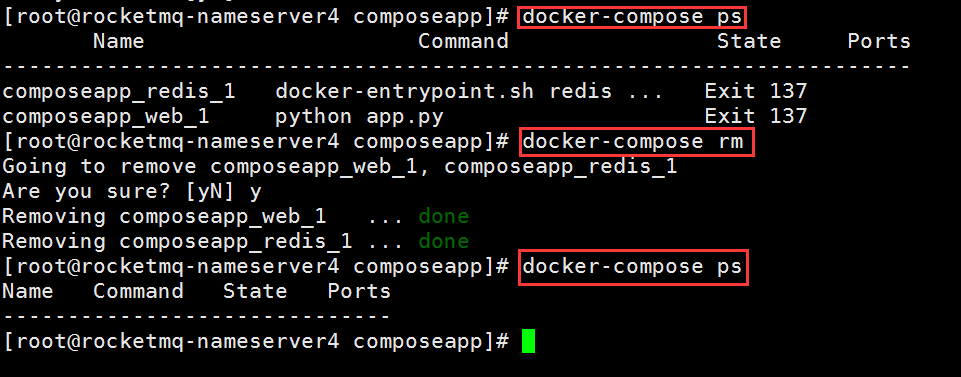 Docker Compose常用命令有哪些