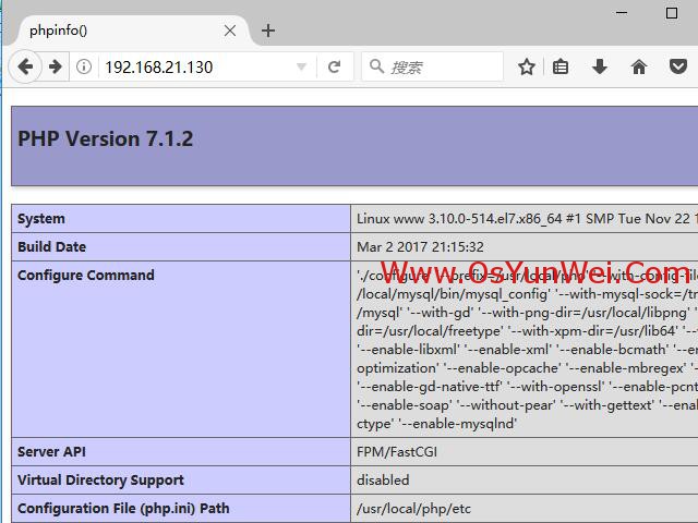 CentOS怎么编译安装Nginx1.10.3+MySQL5.7.16+PHP7.1.2