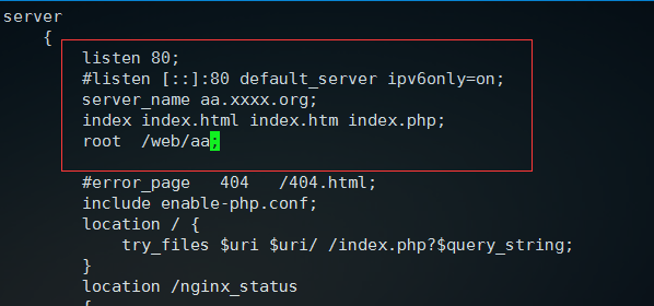 nginx服务器怎么绑定域名和设置根目录