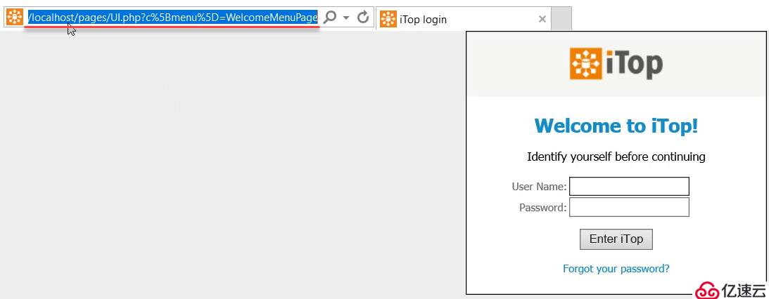 通过域名访问iTop时首页无法正常显示或直接域名跳转到loc