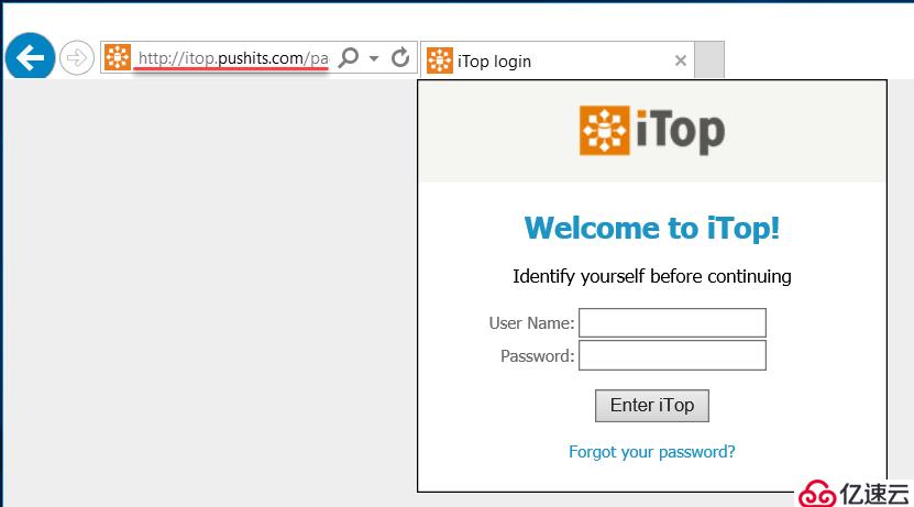 通过域名访问iTop系统时提示Forbidden无法正常访问