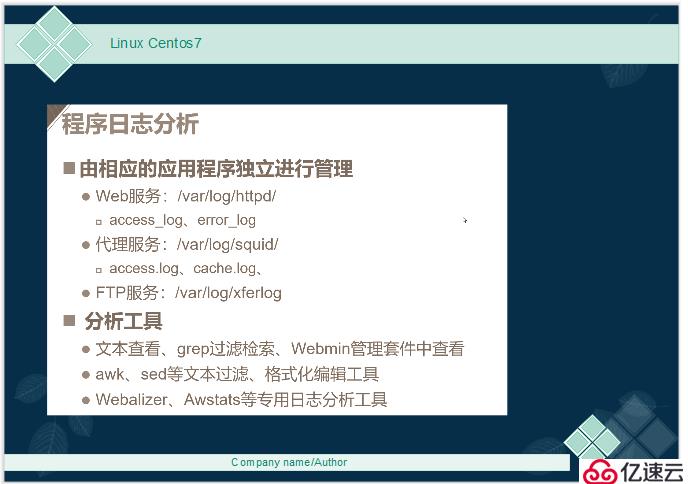 Linux Centos7 日志文件詳解