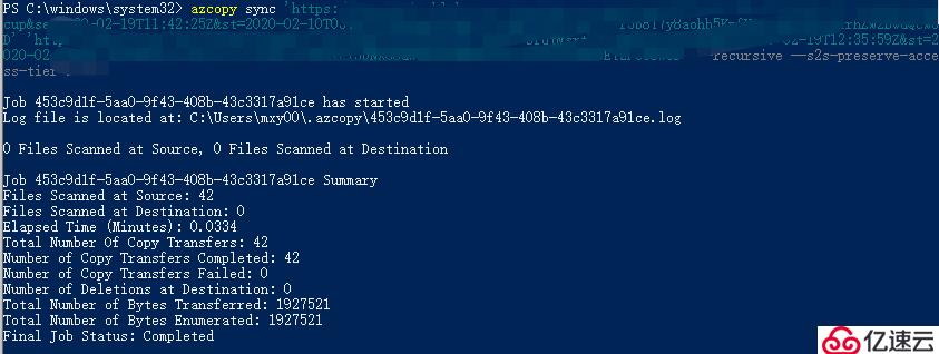 ​Azure Storage系列之使用AzCopy在blob