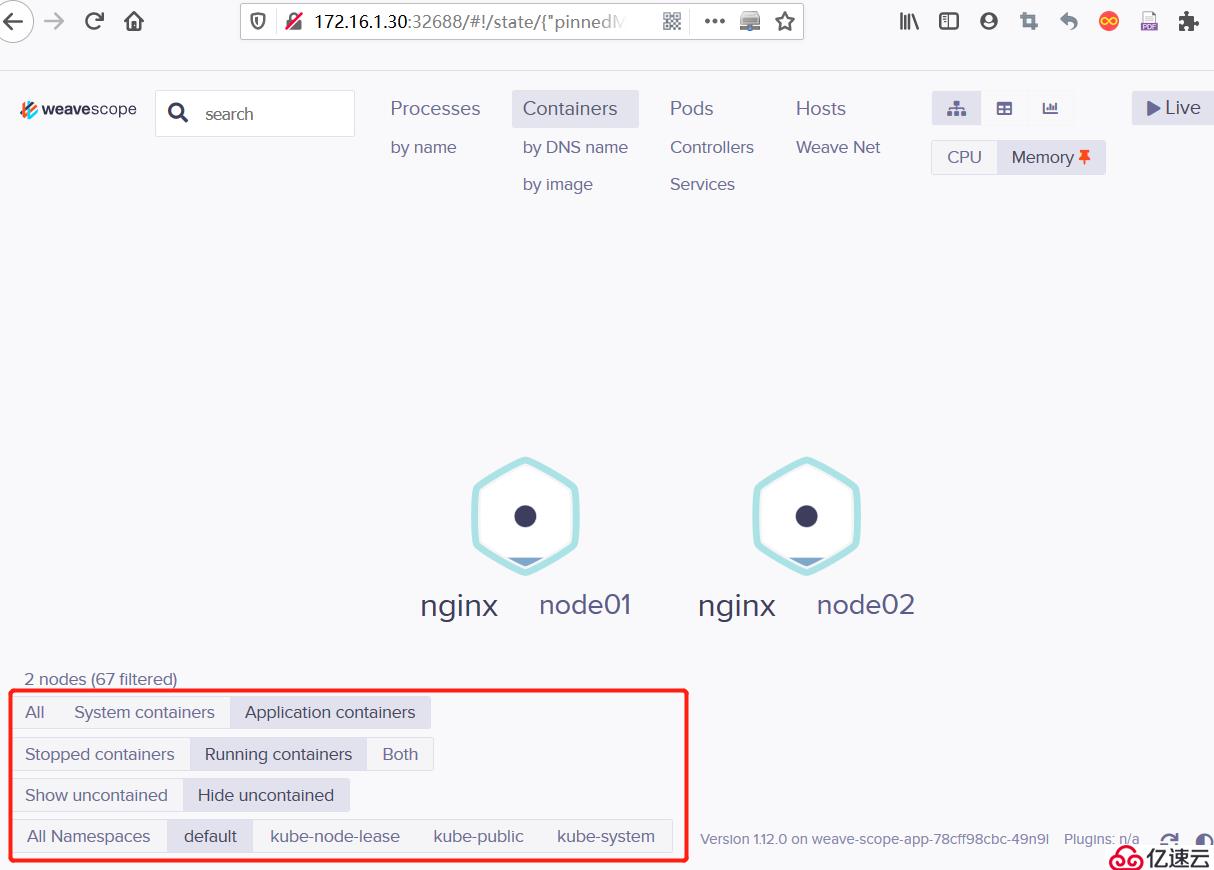 kubernetes Weave Scope的安装和使用