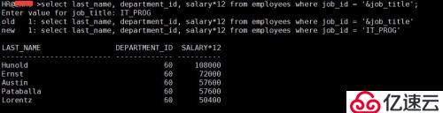 SQL 基础之order by 排序和代替变量（六）