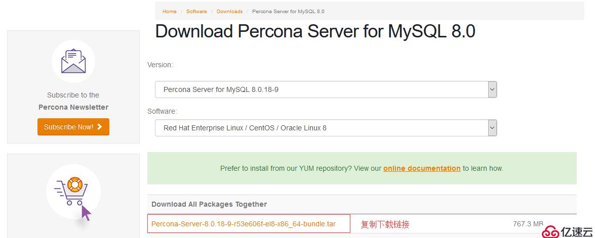 如何在linux CentOS中安装Percona Server