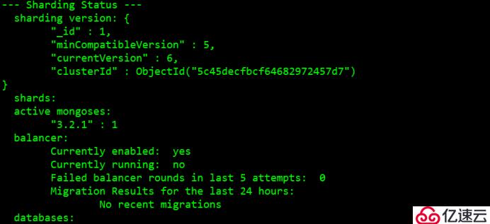 MongoDB分片群集